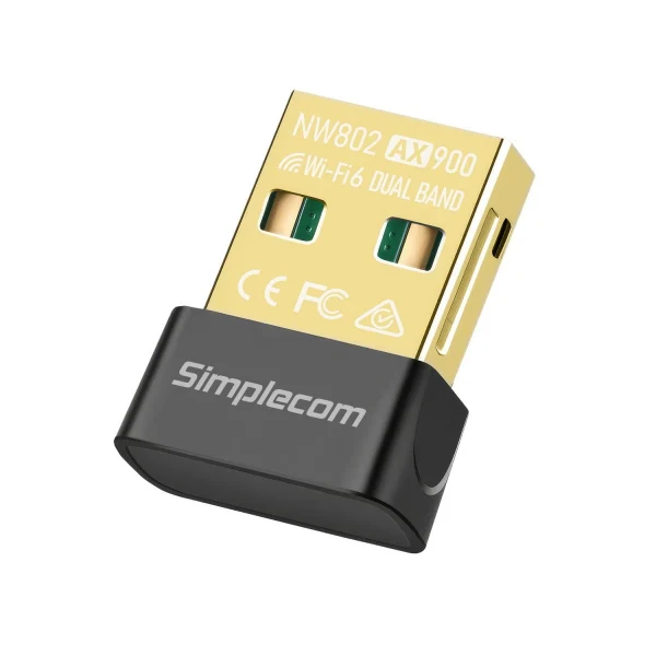 Simplecom NW802 AX900 Dual Band Wi-Fi 6 USB Wireless Nano Adapter Simplecom NW802 AX900 Dual Band Wi-Fi 6 USB Wireless Nano Adapter