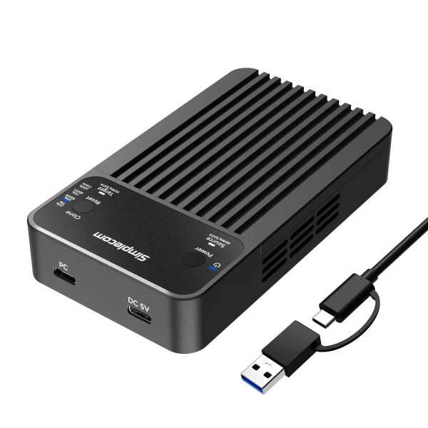 Simplecom SD562 Dual-Bay NVMe/SATA M.2 SSD RAID Enclosure with Offline Clone Simplecom SD562 Dual-Bay NVMe/SATA M.2 SSD RAID Enclosure with Offline Clone