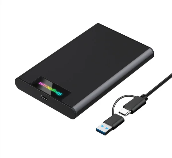 Simplecom SE239 Tool-free 2.5′ SATA HDD SSD to USB-C Enclosure Simplecom SE239 Tool-free 2.5' SATA HDD SSD to USB-C Enclosure