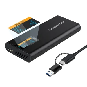 Simplecom SE530 NVMe / SATA M.2 SSD to USB-C Enclosure Simplecom SE530 NVMe / SATA M.2 SSD to USB-C Enclosure