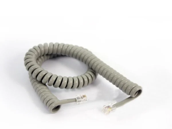Fanvil LCDAA100019A0 curly cord for V67/V65 series headset, curve，gray, RJ9