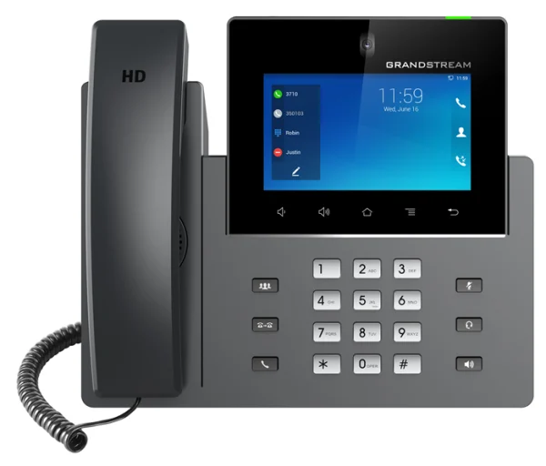 IPG-GXV3450.png Grandstream GXV3450 16 Line Android IP Phone, 16 SIP Accounts, 1280 x 800 Colour Touch Screen