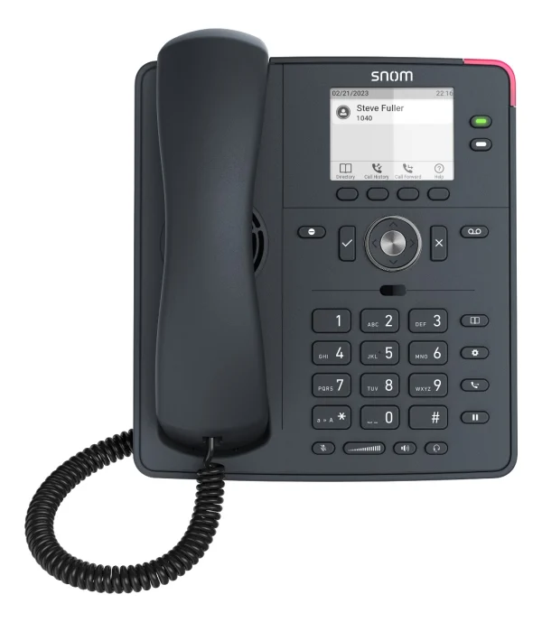 SNOM D140 DeskTelephone, PoE, HD Audio, Cost-effective, 2 SIP Identities