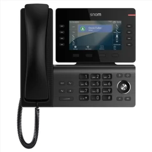 SNOM D812 Desk Telephone, 5' color LCD Screen with 8 SIP accounts, GigE ethernet switch