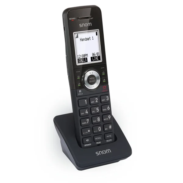 IPS-M10.jpg SNOM M10 Office Handset, Headset Connectable, Backlit Keypad, Long Standby time