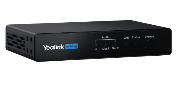 Yealink AVBridge Dante audio interface, MVC840 MVC860, CM50/CM20 ceiling microphones
