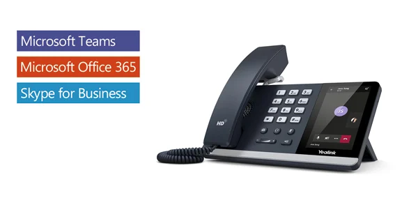 Yealink T55A -Teams Edition, IP Phone, 4.3' Screen, HD Voice, USB, Dual Gigabit