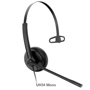 Yealink UH34-M-MS UH34 Mono Teams USB Headset, Lightweight, All Day Wearing Comfort