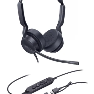 Yealink UH42-D-MS-C/A UH42 Dual Teams USB-C/A Microsoft Certified Teams USB Wired Headset Yealink UH42-D-MS-C/A UH42 Dual Teams USB-C/A Microsoft Certified Teams USB Wired Headset
