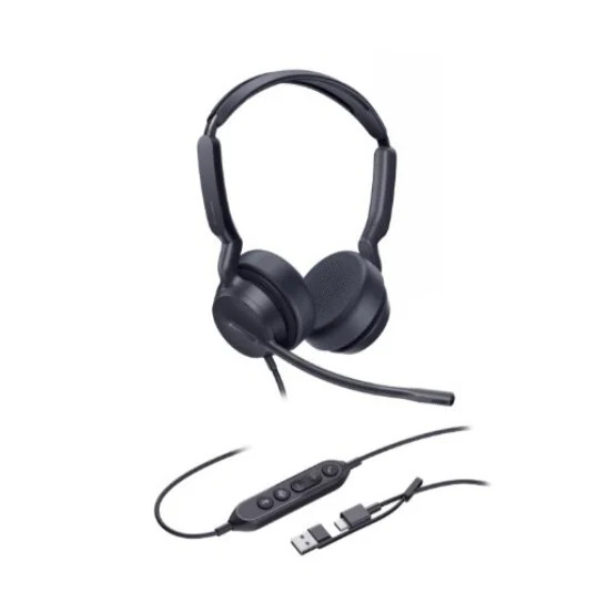 Yealink UH42-SE-D-UC-C/AUH42SE Dual UC USB-C/A, USB Wired Headset, Noise-Canceling Microphone Yealink UH42-SE-D-UC-C/A UH42SE Dual UC USB-C/A, USB Wired Headset