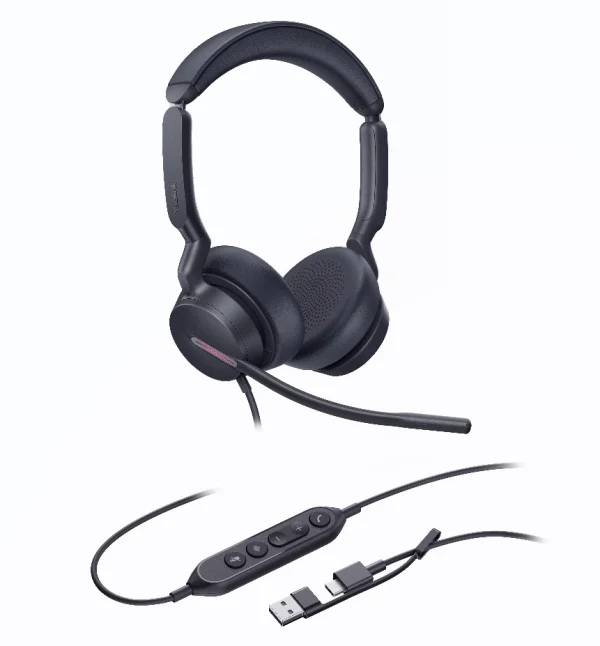 Yealink UH46-D-UC-C/A UH46 Dual UC USB-C/A Unified Communications USB Wired Headset
