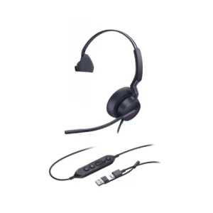 Yealink UH46-M-C/A UH46 Mono C/A, premium single-ear USB headset, Lightweight, 3-microphone Yealink UH46-M-C/A UH46 Mono C/A, premium single-ear USB headset, Lightweight