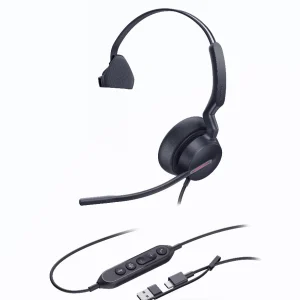Yealink UH46-M-MS-C/A UH46 Mono Teams USB-C/A Microsoft Certified Teams USB Wired Headset