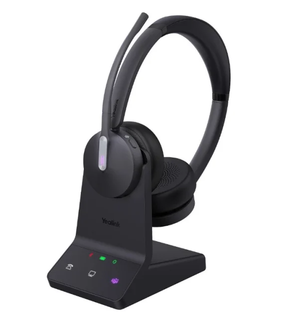 Yealink WH64-D-MS WH64 Dual Teams DECT Wireless Headset, DECT & Bluetooth Wireless, Busylight