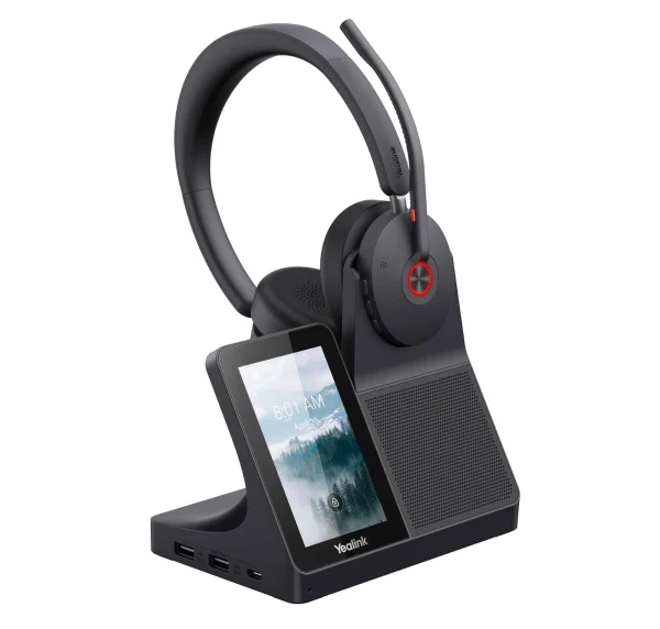 Yealink WH68-WS WH68 DECT + Bluetooth dual-mode, USB-A, USB-C, wireless headset workstation