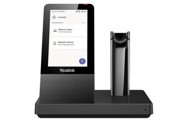 Yealink WHB670 Replacement DECT Base with Touch Screen for WH67 MS and UC Headsets Yealink WHB670 Replacement DECT Base with Touch Screen for WH67 MS and UC Headsets