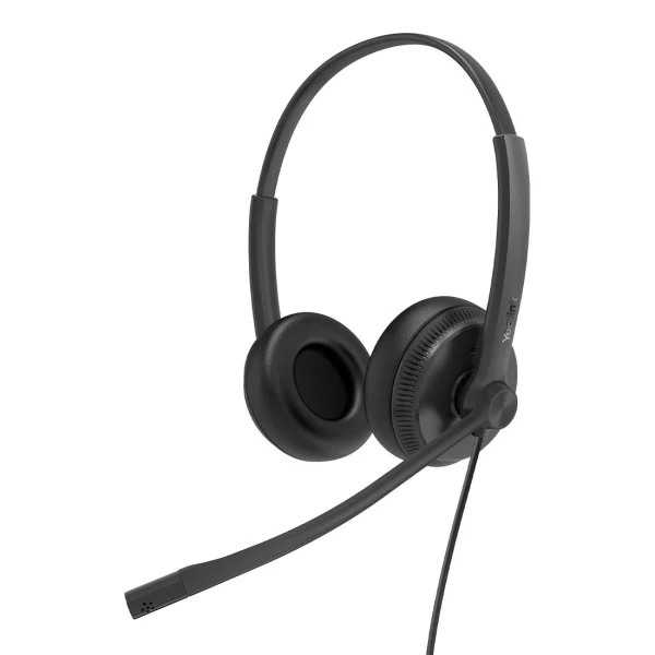 Yealink YHS34 Dual Wired Headset with QD to RJ Port, Noise-Canceling Headset, Binaural Ear