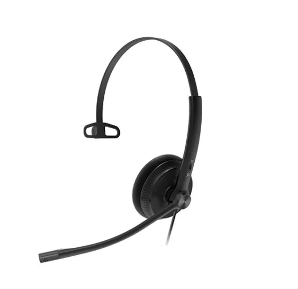 Yealink YHS34 Mono Wired Headset with QD to RJ Port, Wideband Noise-Canceling Headset