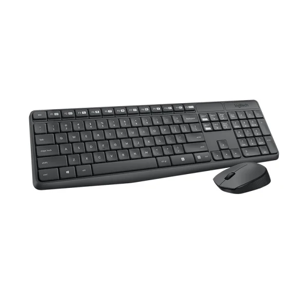 Logitech 920-007937 MK235 Wireless Keyboard and Mouse Combo 2.4GHz Wireless Compact Long