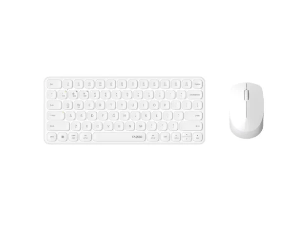 Rapoo 9010M-WhiteX9010M Multi-mode Aluminium Base, Wireless Ultra-slim Combo Set, up to 12 Rapoo 9010M-White X9010M Multi-mode Aluminium Base, Wireless Ultra-slim Combo Set