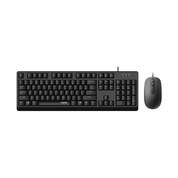 RAPOO X130pro – Wired Keyboard and Mice Combo Black RAPOO X130pro - Wired Keyboard and Mice Combo Black