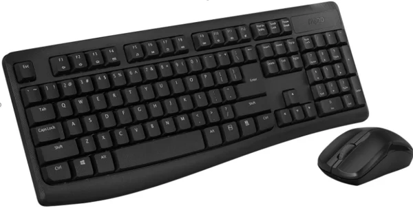 RAPOO X1800Pro Wireless Mouse & Keyboard Combo - 2.4G, 10M Range, Optical, Long Battery