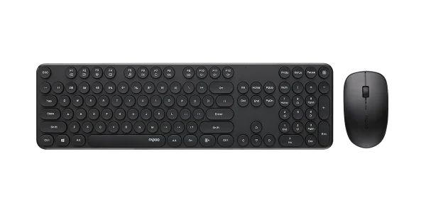 Rapoo X260S-BLACK Wireless Stylish, Spill-Resistant, Retro Style Round Key, 1000DPI Rapoo X260S-BLACK Wireless Stylish, Spill-Resistant, Retro Style Round Key, 1000DPI