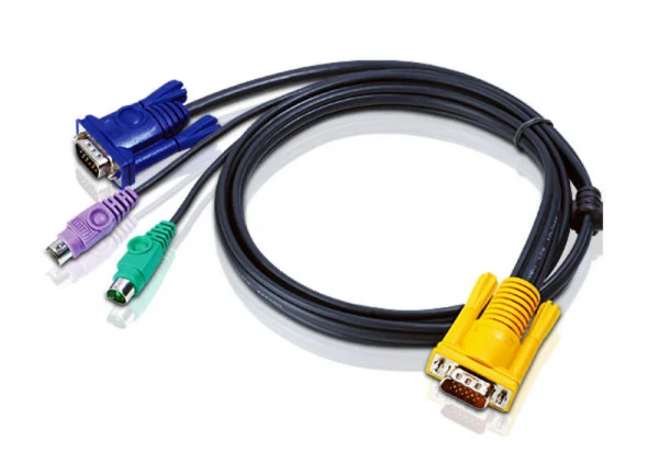 Aten 2L-5203PKVM Cable 3m with VGA & PS/2 to 3in1 SPHD to suit CS7xE, CS13xx, CS17xxA, CS17xxi Aten 2L-5203P KVM Cable 3m with VGA & PS/2 to 3in1 SPHD to suit CS7xE, CS13xx, CS17xxA