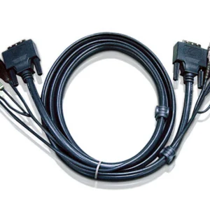 Aten 2L-7D03UKVM Cable 3m with DVI-D (Single Link) USB & Audio to DVI-D (Single Link), USB & Aten 2L-7D03U KVM Cable 3m with DVI-D (Single Link) USB & Audio to DVI-D (Single Link)
