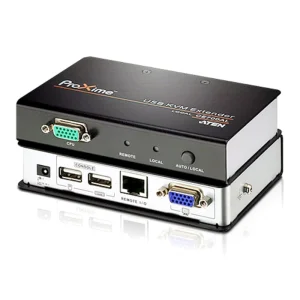 Aten CE700A-AT-UKVM Extender Kit VGA/USB Cat 5 Extender w/ Local Access, 1920×1200@60Hz 30m Aten CE700A-AT-U KVM Extender Kit VGA/USB Cat 5 Extender w/ Local Access, 1920x1200@60Hz 30m