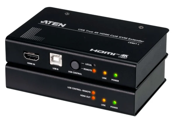 Aten CE801-AT-U USB True 4K HDMI Cat 6 KVM Extender (4K @ 70 m) Aten CE801-AT-U USB True 4K HDMI Cat 6 KVM Extender (4K @ 70 m)