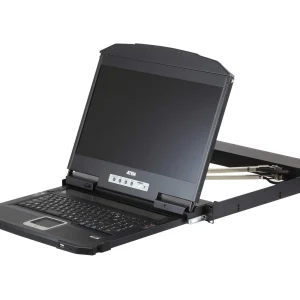 Aten CL3800NW-ATA-AU Rackmount Dual Rail LCD Console VGA,HDMI,DVI & USB w/ 18.5' LCD Display