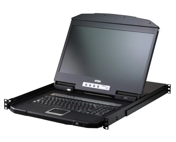 Aten CL3716NX-ATA-AU16-Port USB HDMI Single Rail WideScreen LCD KVM Switch, 1U short-depth Aten CL3716NX-ATA-AU 16-Port USB HDMI Single Rail WideScreen LCD KVM Switch, 1U short-depth