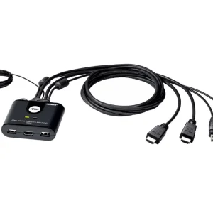 Aten CS22HF-AT 2-Port USB Full HD HDMI Cable KVM Switch