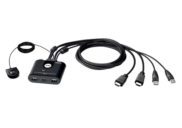 Aten CS22HF-AT 2-Port USB Full HD HDMI Cable KVM Switch