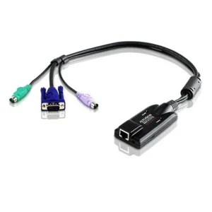 Aten KA7120-AXKVM Cable Adapter with RJ45 to VGA & PS/2 for KH, KL, KM and KN series Aten KA7120-AX KVM Cable Adapter with RJ45 to VGA & PS/2 for KH, KL, KM and KN series