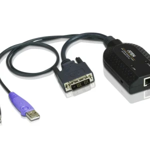 Aten KA7166-AX KVM Cable Adapter with RJ45 to DVI, USB for KH, KL, KM and KN series