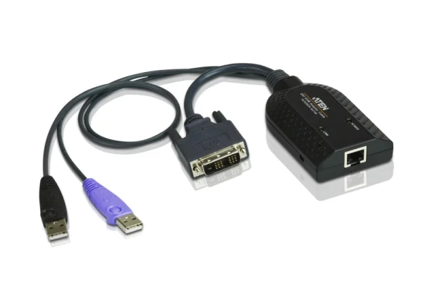 Aten KA7166-AX KVM Cable Adapter with RJ45 to DVI, USB for KH, KL, KM and KN series