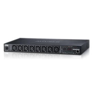 Aten PE6108G-ATB-G 15A/10A 8-Outlet 1U Metered & Switched eco PDU