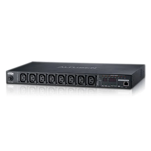Aten PE6108G-ATB-G15A/10A 8-Outlet 1U Metered & Switched eco PDU, emote power outlet control Aten PE6108G-ATB-G 15A/10A 8-Outlet 1U Metered & Switched eco PDU