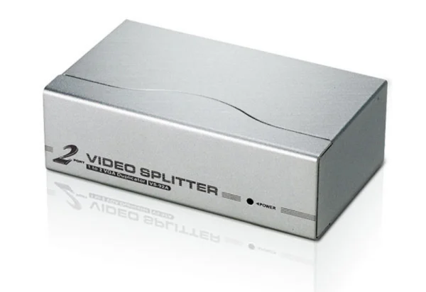 Aten VS92A-AT-UVideo Splitter 2 Port VGA Splitter 350Mhz, 1920×1440@60Hz, Cascadable to 3 Aten VS92A-AT-U Video Splitter 2 Port VGA Splitter 350Mhz, 1920x1440@60Hz