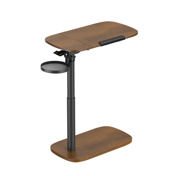 Brateck FMT03-02-WALNUT Storage-Savvy Height Adjustable Mobile Side Table Brateck FMT03-02-WALNUT Storage-Savvy Height Adjustable Mobile Side Table