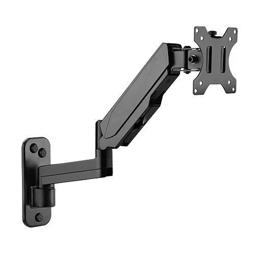Brateck LDA30-112 Single Screen Wall Mounted Articulating Gas Spring Monitor Arm Brateck LDA30-112 Single Screen Wall Mounted Articulating Gas Spring Monitor Arm