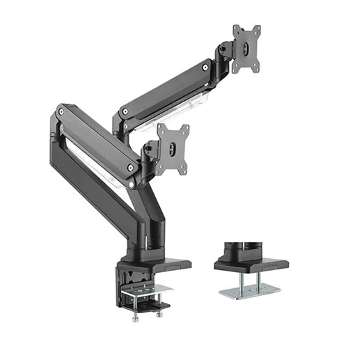 Brateck LDT23-C024 Dual Monitors Aluminum Heavy-Duty Gas Spring Monitor Arm Fit Most 17‘-35’ Brateck LDT23-C024 Dual Monitors Aluminum Heavy-Duty Gas Spring Monitor Arm Fit Most 17‘-35’