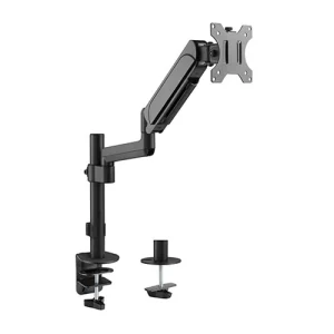 Brateck LDT48-C012 Single Monitor Pole-Mounted Gas Spring Monitor Arm Fit Most 17'