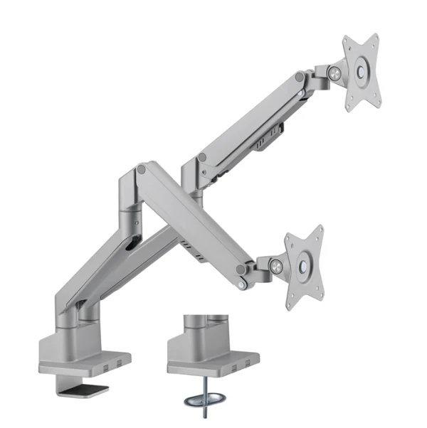 Brateck LDT62-C024-SLDual Monitor Thin Gas Spring Monitor Arm Fit Most 17′-32′ Monitors, Up to Brateck LDT62-C024-SL Dual Monitor Thin Gas Spring Monitor Arm Fit Most 17'-32' Monitors