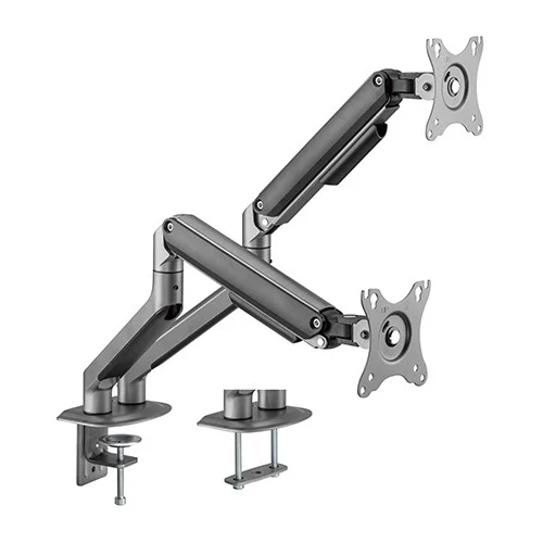 Brateck LDT63-C024-B Dual Monitor Economical Spring-Assisted Monitor Arm Fit Most 17′-32′ Brateck LDT63-C024-B Dual Monitor Economical Spring-Assisted Monitor Arm Fit Most 17'-32'