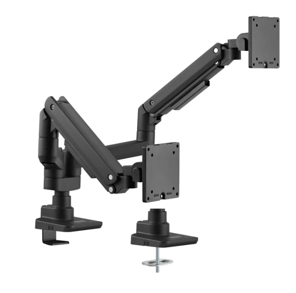 Brateck LDT69-C024P2-BL Fabulous Pole-Mounted Gas Spring Dual Monitor Arm Fit Most 17′-35′ Brateck LDT69-C024P2-BL Fabulous Pole-Mounted Gas Spring Dual Monitor Arm Fit Most 17'-35'
