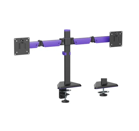 Brateck LDT89-C024 Matte Black Amethyst Articulating Gaming Dual Monitor Arm Brateck LDT89-C024 Matte Black Amethyst Articulating Gaming Dual Monitor Arm
