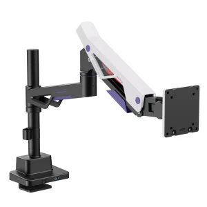 Brateck LDT95-C012UCP-BLKWHLDT95-C012UCP Atlas Neo Gaming Pole-Mounted Monitor Arm with USB-A Brateck LDT95-C012UCP-BLKWH LDT95-C012UCP Atlas Neo Gaming Pole-Mounted Monitor Arm